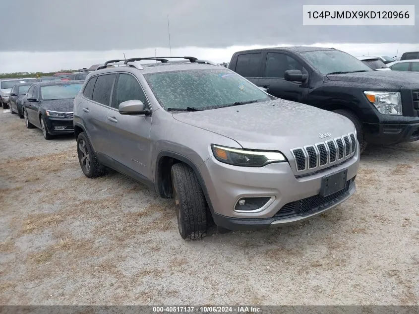 2019 Jeep Cherokee Limited VIN: 1C4PJMDX9KD120966 Lot: 40517137