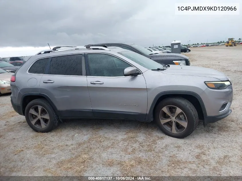 2019 Jeep Cherokee Limited VIN: 1C4PJMDX9KD120966 Lot: 40517137