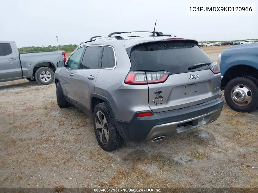 2019 Jeep Cherokee Limited VIN: 1C4PJMDX9KD120966 Lot: 40517137