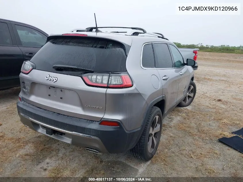 2019 Jeep Cherokee Limited VIN: 1C4PJMDX9KD120966 Lot: 40517137