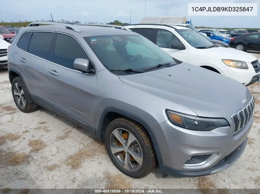 2019 Jeep Cherokee Limited Fwd VIN: 1C4PJLDB9KD325847 Lot: 40519859