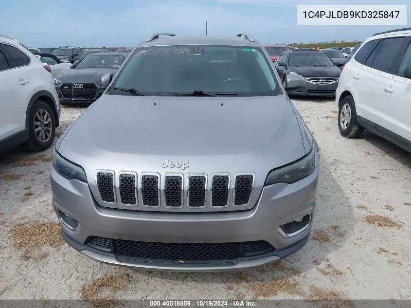 2019 Jeep Cherokee Limited Fwd VIN: 1C4PJLDB9KD325847 Lot: 40519859