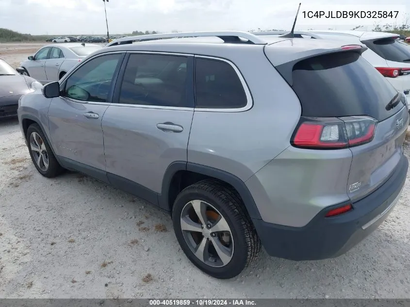 2019 Jeep Cherokee Limited Fwd VIN: 1C4PJLDB9KD325847 Lot: 40519859