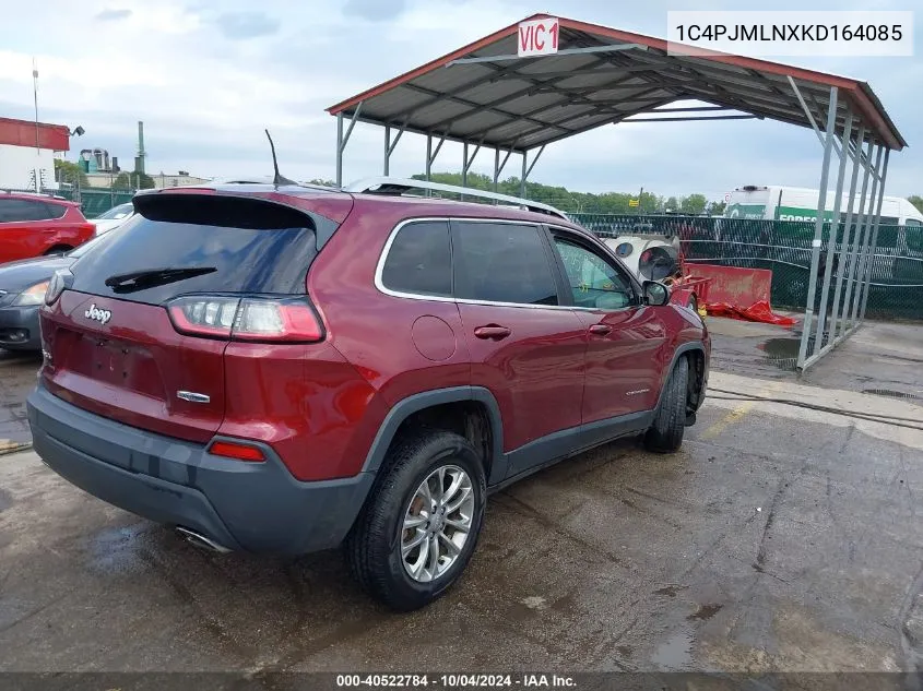 2019 Jeep Cherokee Latitude Plus 4X4 VIN: 1C4PJMLNXKD164085 Lot: 40522784