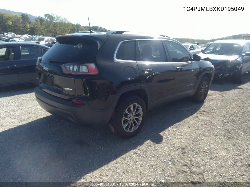 2019 Jeep Cherokee Latitude Plus VIN: 1C4PJMLBXKD195049 Lot: 40531381