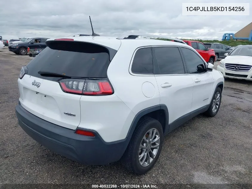 2019 Jeep Cherokee Latitude Plus Fwd VIN: 1C4PJLLB5KD154256 Lot: 40532268