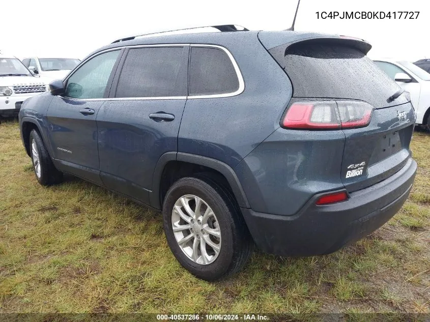 2019 Jeep Cherokee Latitude VIN: 1C4PJMCB0KD417727 Lot: 40537286