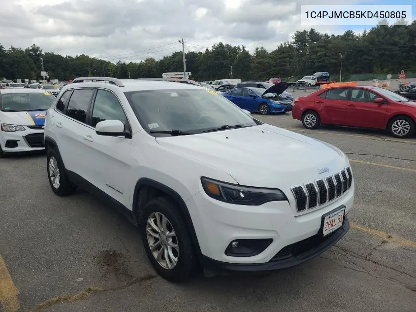 2019 Jeep Cherokee Latitude VIN: 1C4PJMCB5KD450805 Lot: 40578198