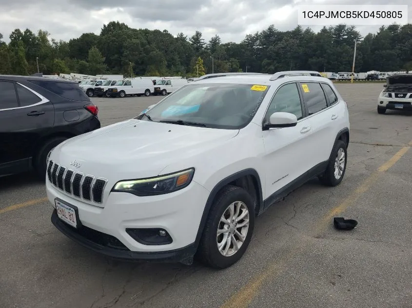 2019 Jeep Cherokee Latitude VIN: 1C4PJMCB5KD450805 Lot: 40578198