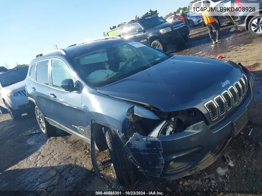 1C4PJMLB9KD408928 2019 Jeep Cherokee Latitude Plus 4X4