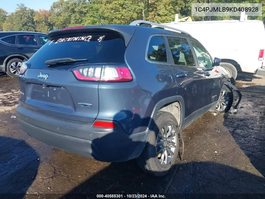 1C4PJMLB9KD408928 2019 Jeep Cherokee Latitude Plus 4X4