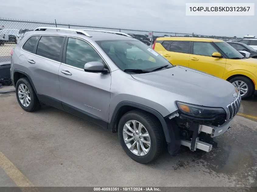 2019 Jeep Cherokee Latitude VIN: 1C4PJLCB5KD312367 Lot: 40593351