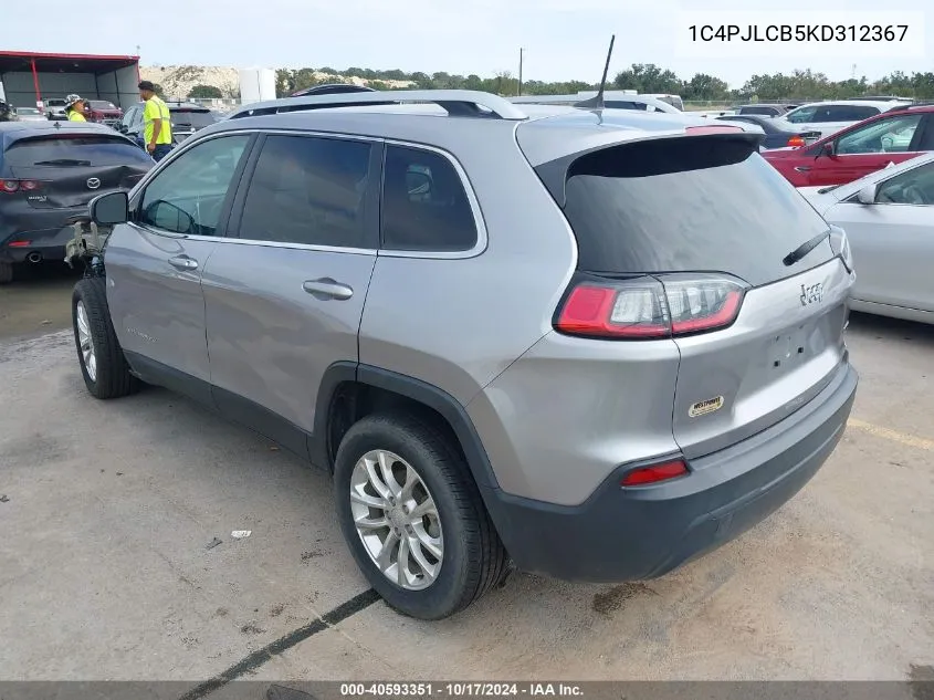 2019 Jeep Cherokee Latitude VIN: 1C4PJLCB5KD312367 Lot: 40593351