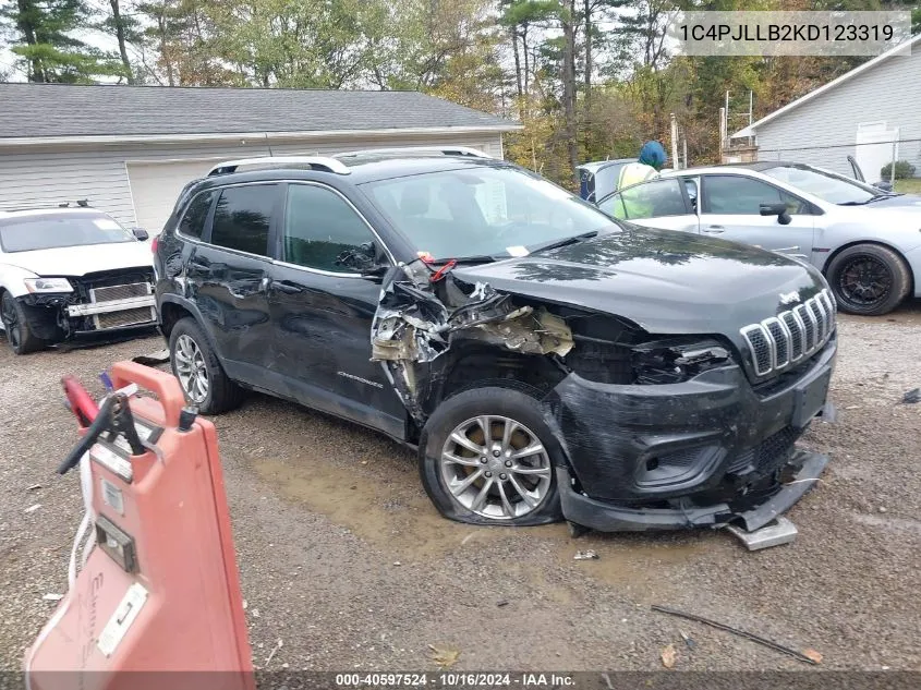 2019 Jeep Cherokee Latitude Plus Fwd VIN: 1C4PJLLB2KD123319 Lot: 40597524