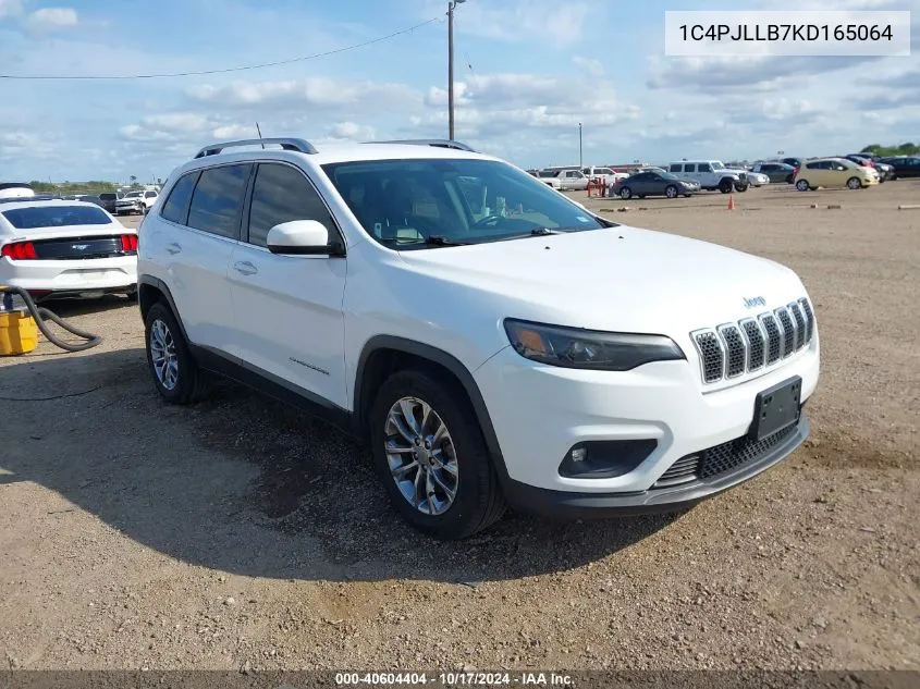 2019 Jeep Cherokee Latitude Plus Fwd VIN: 1C4PJLLB7KD165064 Lot: 40604404