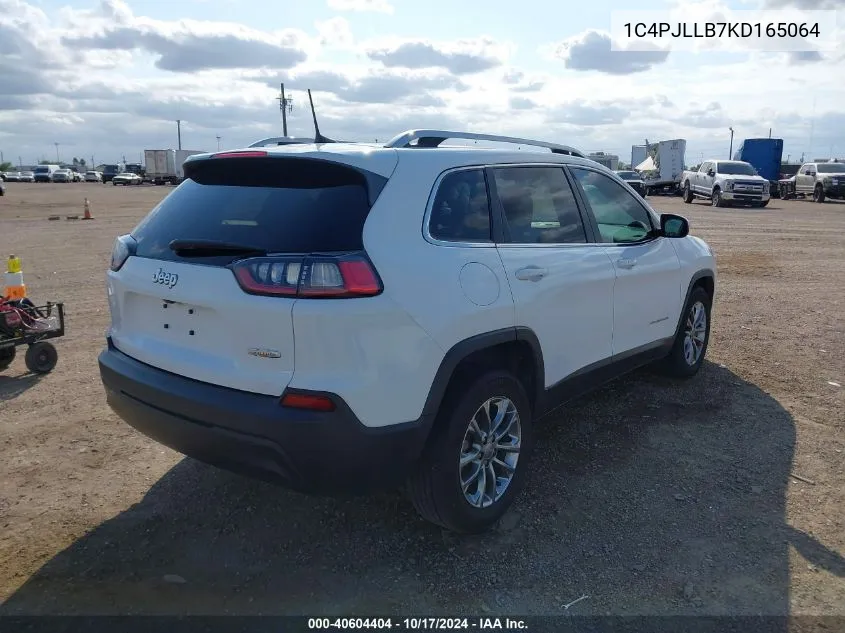 2019 Jeep Cherokee Latitude Plus Fwd VIN: 1C4PJLLB7KD165064 Lot: 40604404