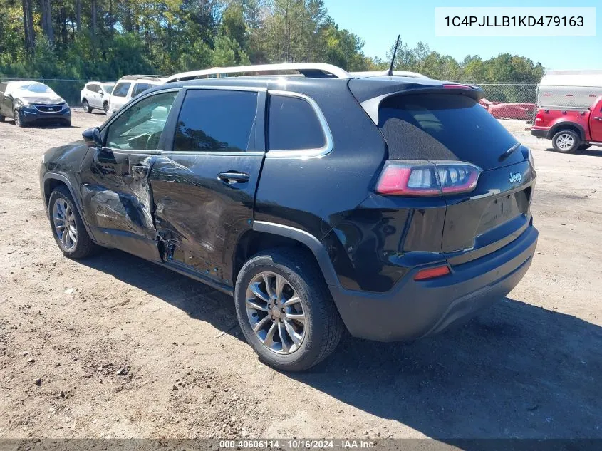 2019 Jeep Cherokee Latitude Plus Fwd VIN: 1C4PJLLB1KD479163 Lot: 40606114