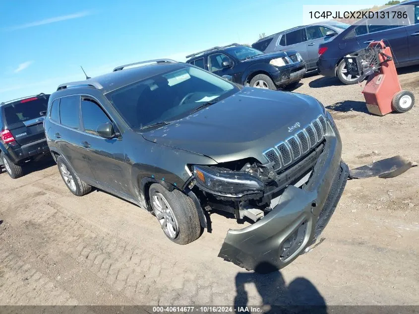 2019 Jeep Cherokee Latitude Fwd VIN: 1C4PJLCX2KD131786 Lot: 40614677