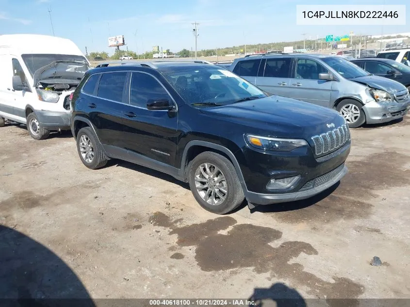 1C4PJLLN8KD222446 2019 Jeep Cherokee Latitude Plus Fwd