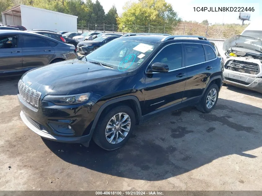 1C4PJLLN8KD222446 2019 Jeep Cherokee Latitude Plus Fwd