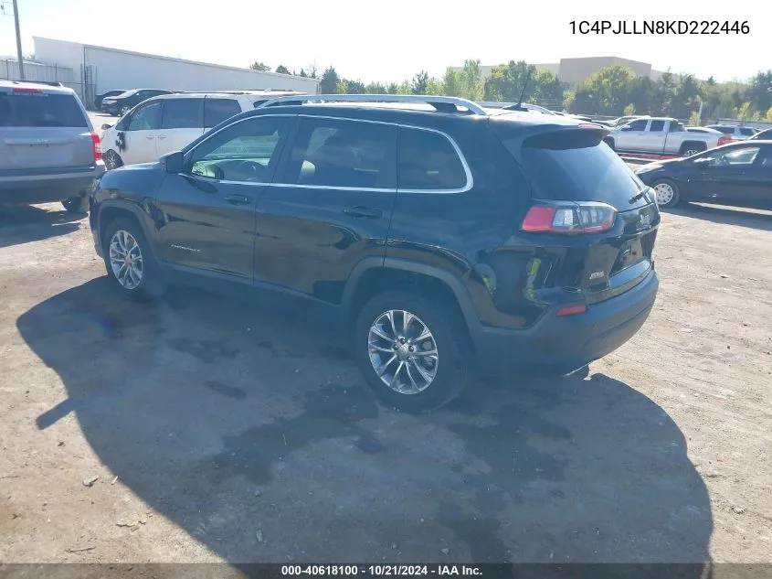 1C4PJLLN8KD222446 2019 Jeep Cherokee Latitude Plus Fwd