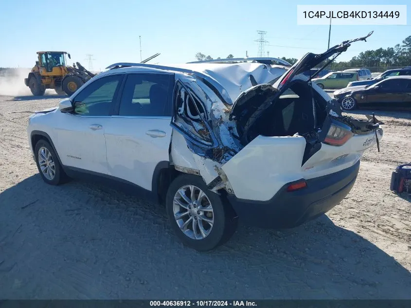 2019 Jeep Cherokee Latitude Fwd VIN: 1C4PJLCB4KD134449 Lot: 40636912