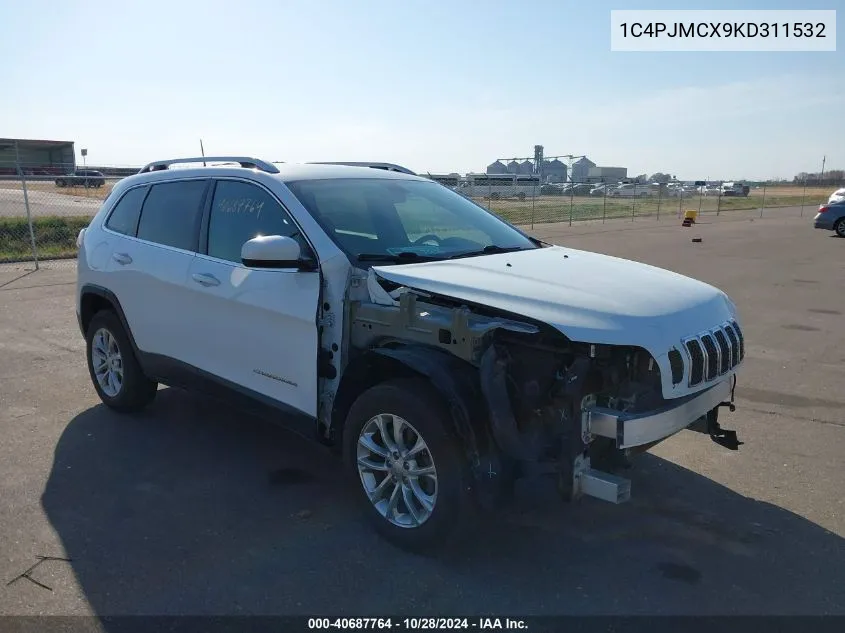 2019 Jeep Cherokee Latitude VIN: 1C4PJMCX9KD311532 Lot: 40687764