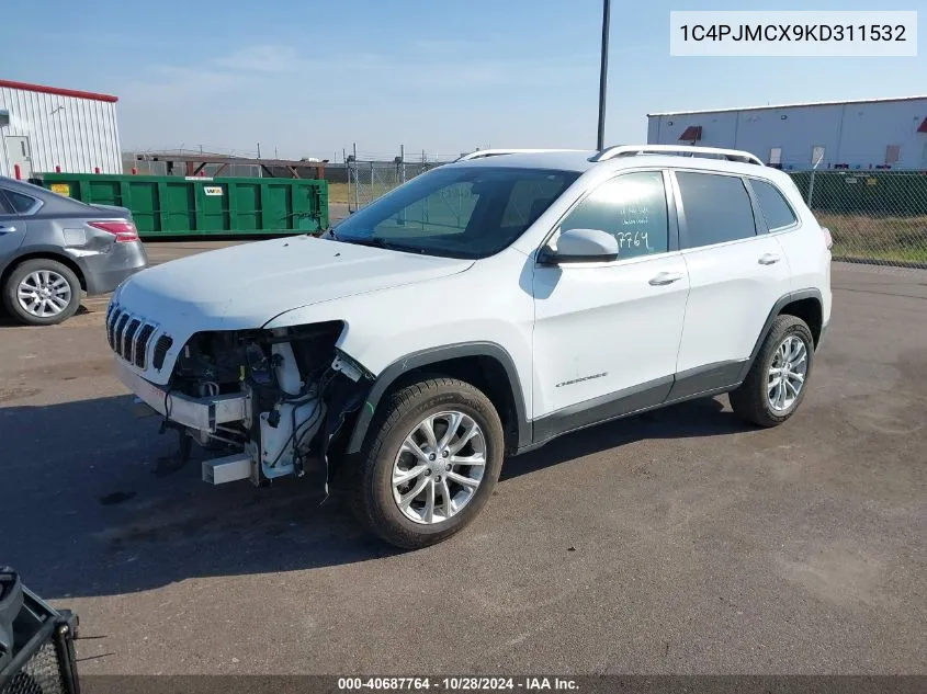 2019 Jeep Cherokee Latitude VIN: 1C4PJMCX9KD311532 Lot: 40687764