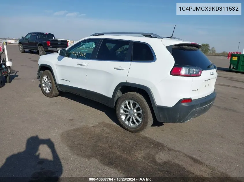 2019 Jeep Cherokee Latitude VIN: 1C4PJMCX9KD311532 Lot: 40687764