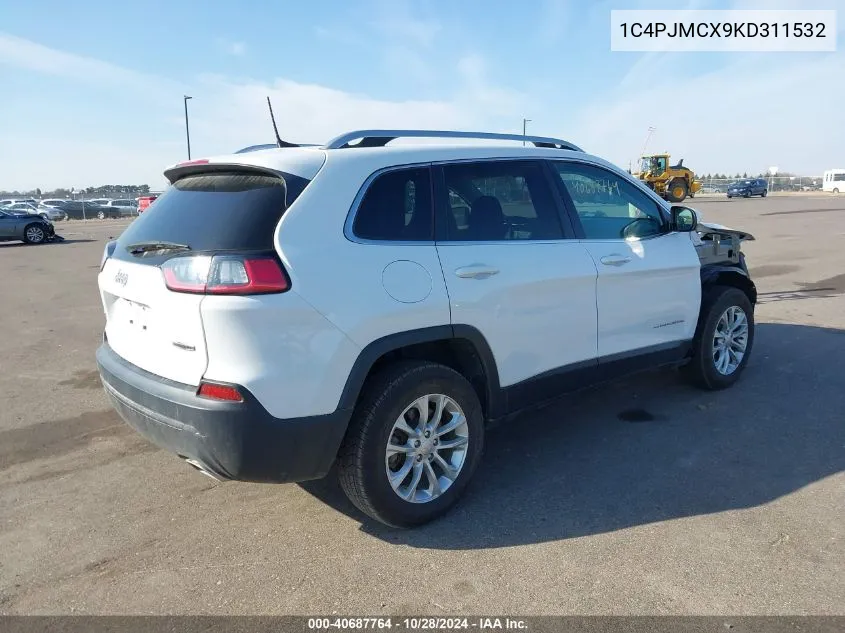 2019 Jeep Cherokee Latitude VIN: 1C4PJMCX9KD311532 Lot: 40687764