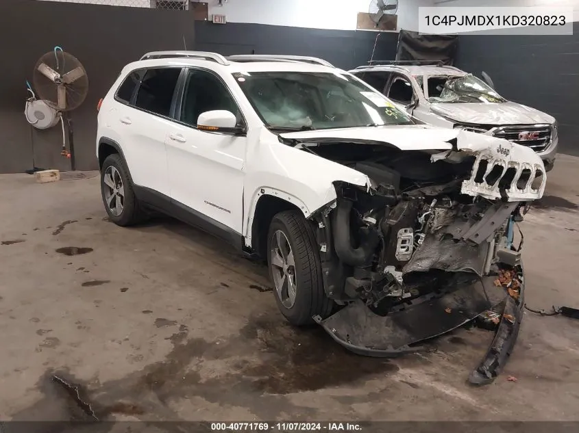 2019 Jeep Cherokee Limited 4X4 VIN: 1C4PJMDX1KD320823 Lot: 40771769