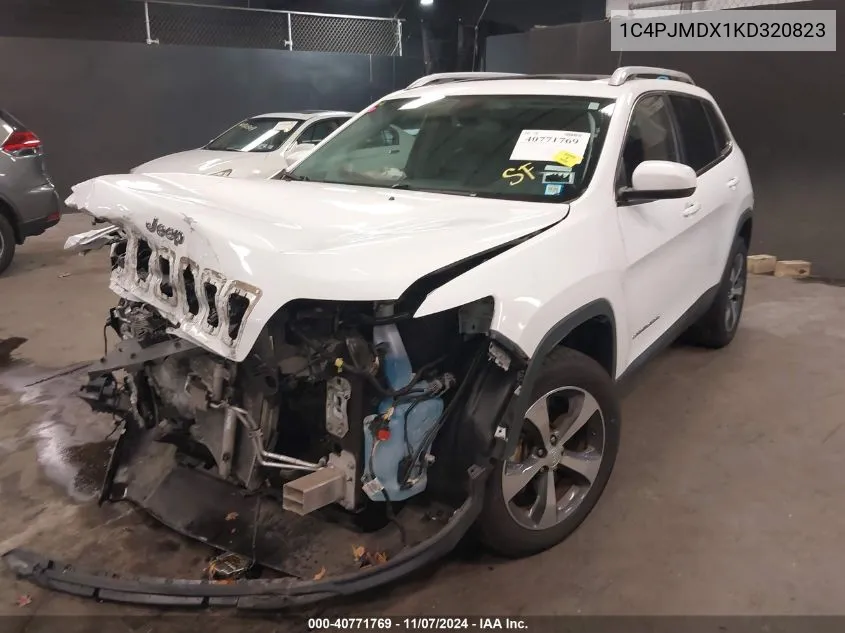 2019 Jeep Cherokee Limited 4X4 VIN: 1C4PJMDX1KD320823 Lot: 40771769