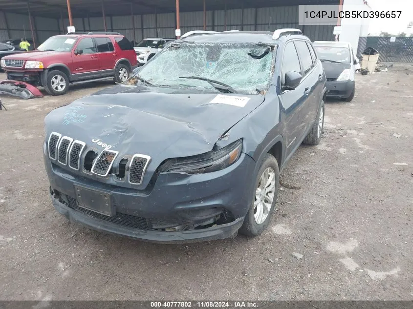 2019 Jeep Cherokee Latitude Fwd VIN: 1C4PJLCB5KD396657 Lot: 40777802