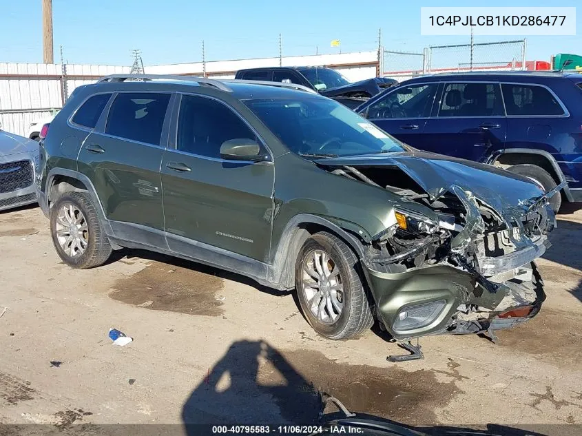 2019 Jeep Cherokee Latitude Fwd VIN: 1C4PJLCB1KD286477 Lot: 40795583