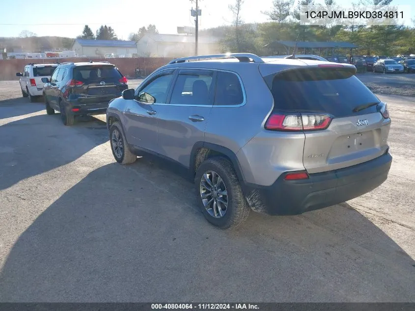 1C4PJMLB9KD384811 2019 Jeep Cherokee Latitude Plus 4X4