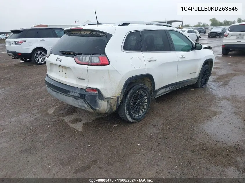 2019 Jeep Cherokee Latitude Plus VIN: 1C4PJLLB0KD263546 Lot: 40805478