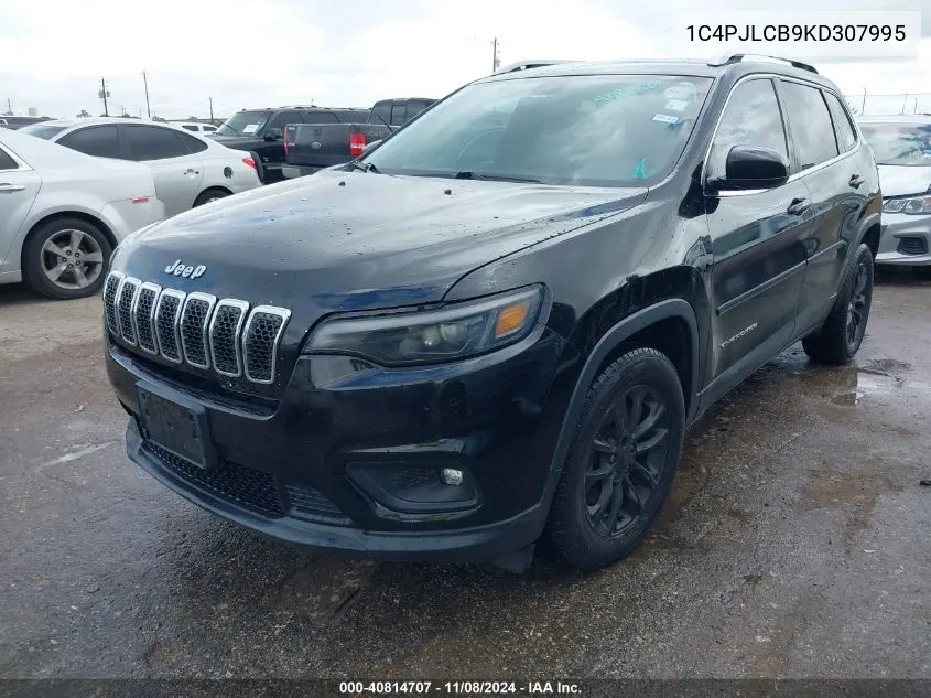 2019 Jeep Cherokee Latitude Fwd VIN: 1C4PJLCB9KD307995 Lot: 40814707