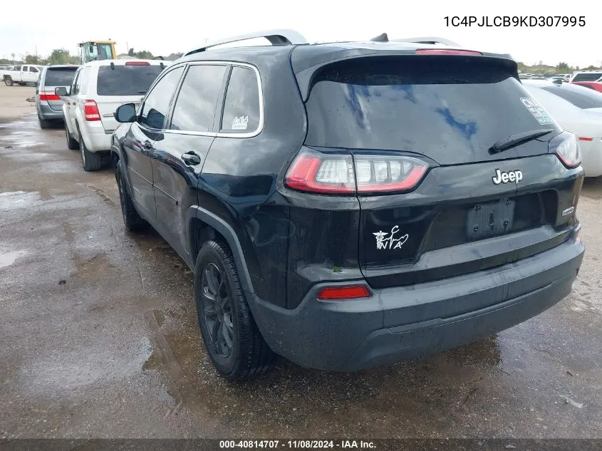 2019 Jeep Cherokee Latitude Fwd VIN: 1C4PJLCB9KD307995 Lot: 40814707