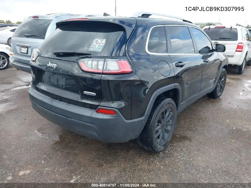 2019 Jeep Cherokee Latitude Fwd VIN: 1C4PJLCB9KD307995 Lot: 40814707