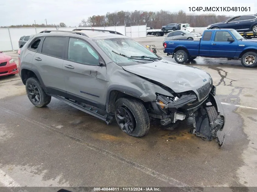 2019 Jeep Cherokee Upland 4X4 VIN: 1C4PJMCX1KD481061 Lot: 40844011