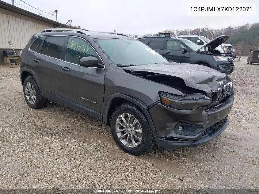 2019 Jeep Cherokee Latitude Plus 4X4 VIN: 1C4PJMLX7KD122071 Lot: 40863747