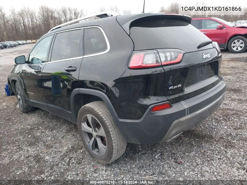 2019 Jeep Cherokee Limited 4X4 VIN: 1C4PJMDX1KD161866 Lot: 40875218