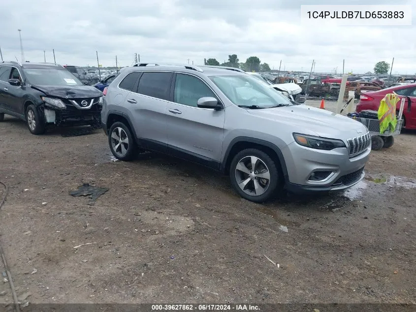 1C4PJLDB7LD653883 2020 Jeep Cherokee Limited Fwd