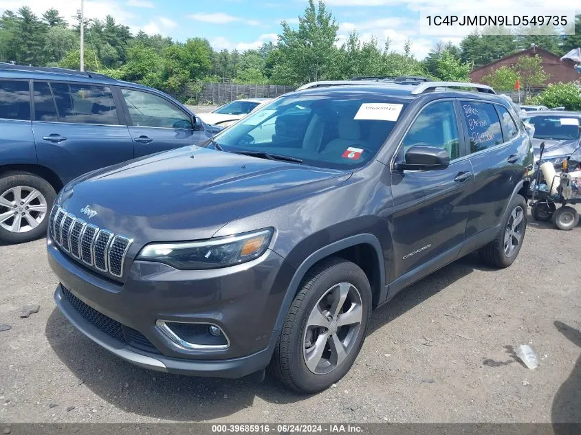 2020 Jeep Cherokee Limited 4X4 VIN: 1C4PJMDN9LD549735 Lot: 39685916