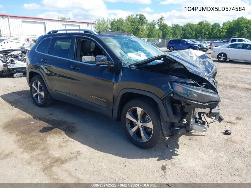 2020 Jeep Cherokee Limited 4X4 VIN: 1C4PJMDX5LD574584 Lot: 39742522