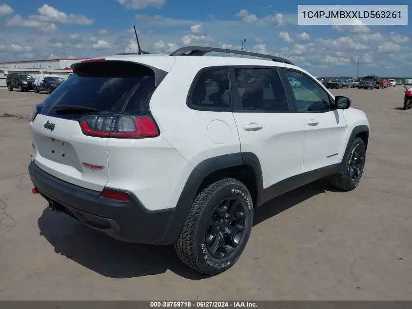 2020 Jeep Cherokee Trailhawk 4X4 VIN: 1C4PJMBXXLD563261 Lot: 39759718