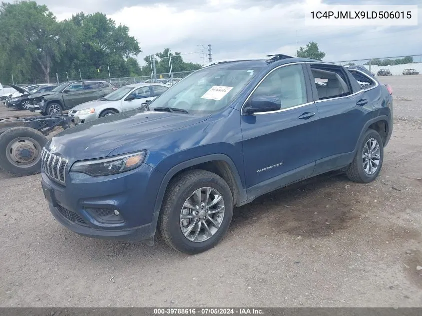 2020 Jeep Cherokee Latitude Plus 4X4 VIN: 1C4PJMLX9LD506015 Lot: 39788616