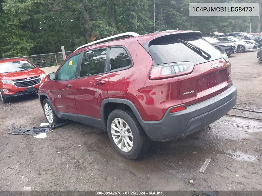 2020 Jeep Cherokee Latitude 4X4 VIN: 1C4PJMCB1LD584731 Lot: 39942678