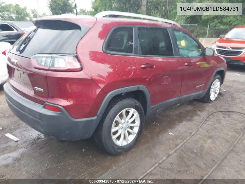 1C4PJMCB1LD584731 2020 Jeep Cherokee Latitude 4X4