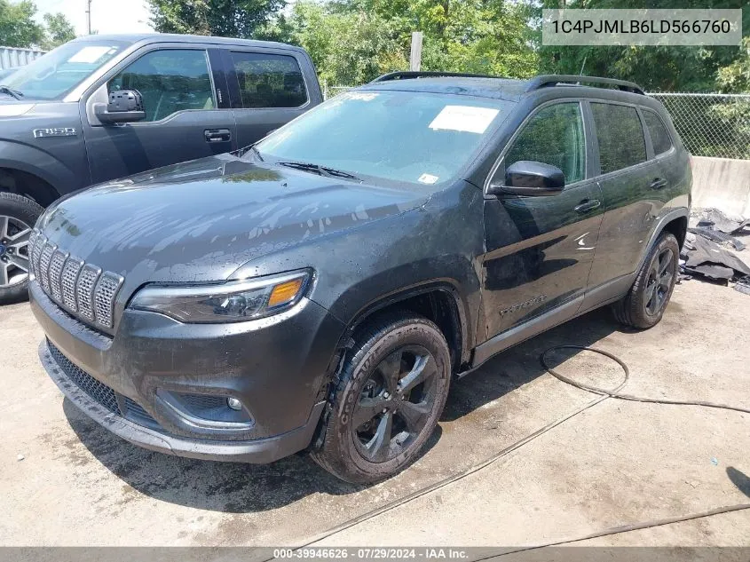 2020 Jeep Cherokee Altitude 4X4 VIN: 1C4PJMLB6LD566760 Lot: 39946626